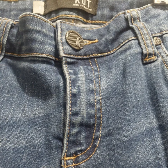 Kut from the Kloth Brigitte Ankle Skinny Jeans Pearl Details Women's Size 8 GUC - Picture 5 of 8